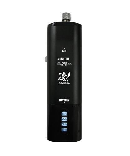 凄！充電式ハンディ エアー コンプレッサー　ブラック