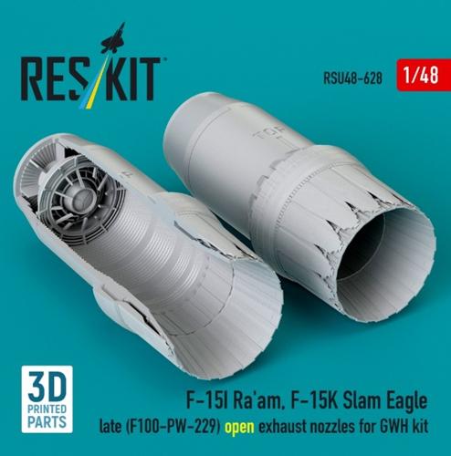 1/48 F-15I/F-15K (後期型) F100-PW-229 アフターバーナー (開状態) (グレートウォール用)