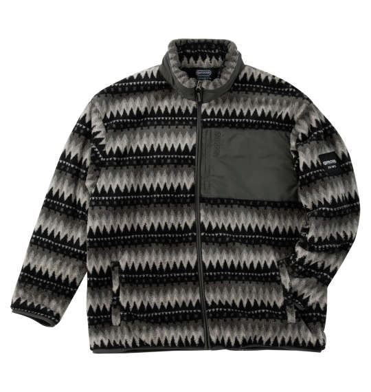 OUTDOOR PRODUCTS 大きいサイズ メンズ ボアフリース裏メッシュジャケット ギフト 誕生日 クリスマス ブラック系 3L 4L 5L 6L 7L 8L|大きいサイズのメンズ服 ミッド