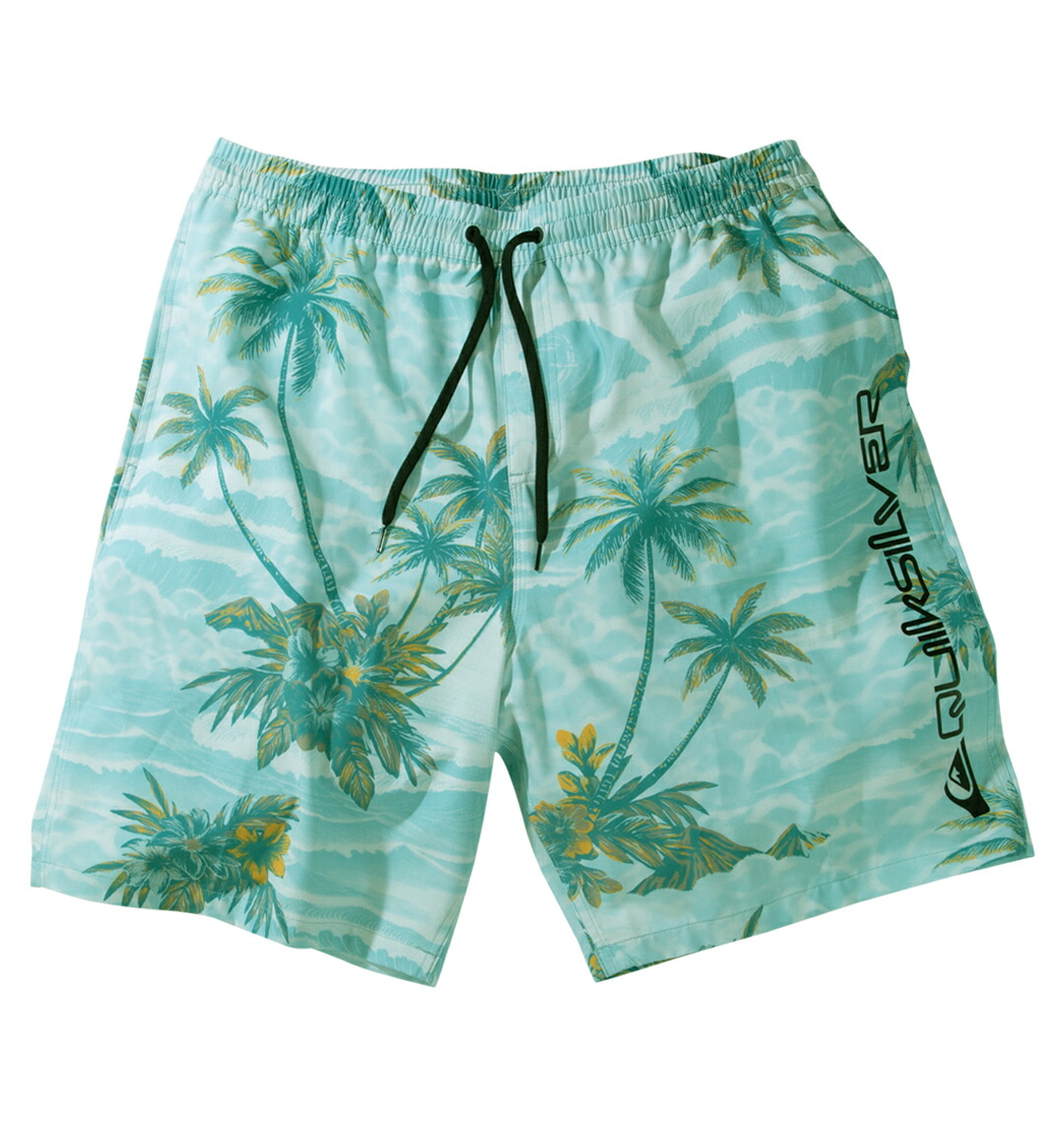 【新商品】Quiksilver 大きいサイズ メンズ SUNDOWN VOLLEY 20NS水陸両用ショーツ ブルー 3L 4L 5L 6L｜大きいサイズのメンズ服 ミッド