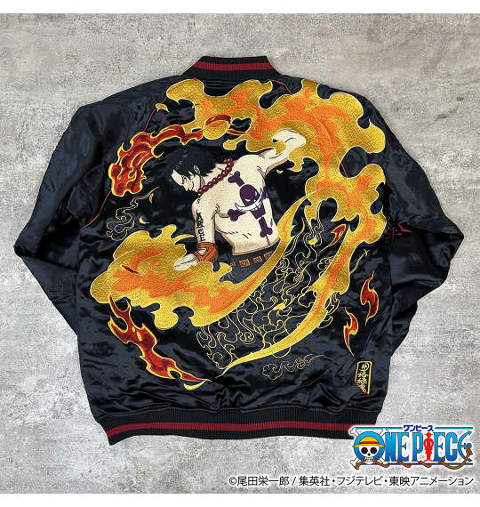 楽天市場】絡繰魂×ONE PIECE 三船長リバーシブルスカジャン 絡繰