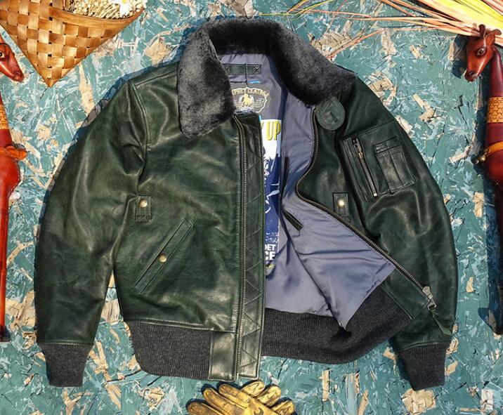 希少/ビッグサイズ✨フライトジャケット　B-15 ホースハイド　馬革　46 希少/ビッグサイズ✨フライトジャケット B-15 ホースハイド 馬革