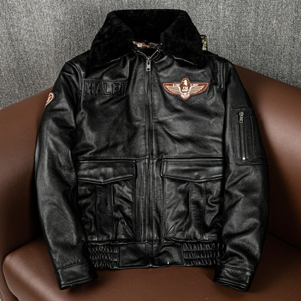 A1空軍飛行ジャケット 上層羊の皮100％シープスキン 紳士 レザー