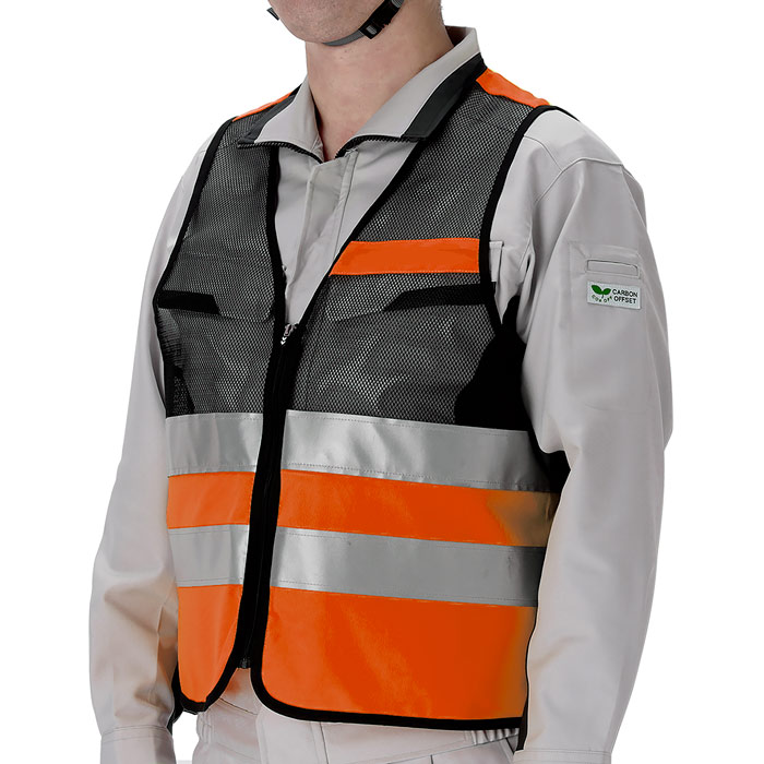 【楽天市場】高視認性安全ベスト 蛍光オレンジ/蛍光イエロー 反射板 反射材 防災グッズ フリー/大サイズ：ミドリ安全 楽天市場店