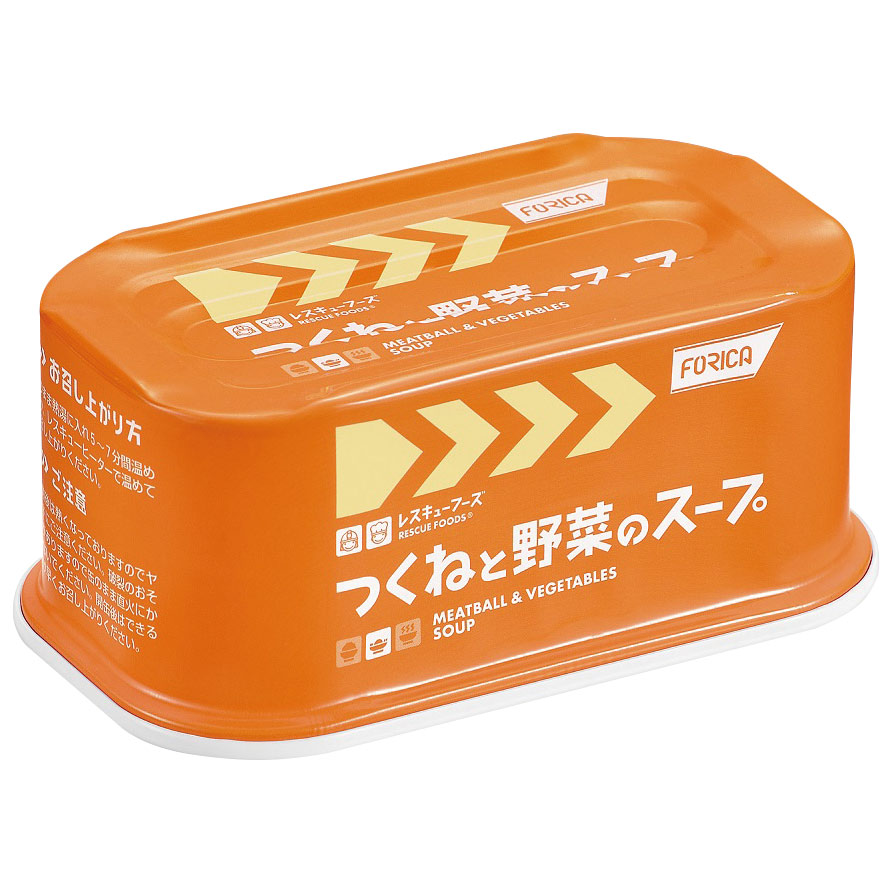 ホリカフーズ 防災用品 レスキューフーズ つくねと野菜のスープ 24缶／箱｜ミドリ安全　店