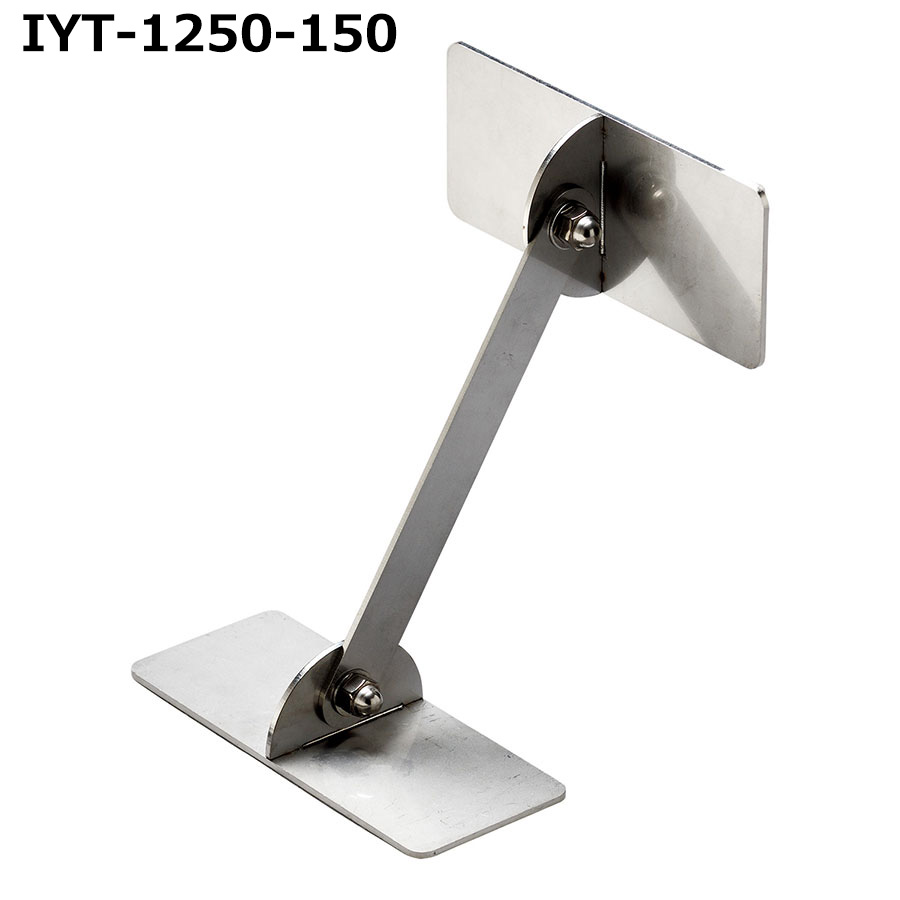 ティーエフサービス 防災用品 転倒防止可動式金具 床壁兼用 長方形タイプ IYT-1250-150