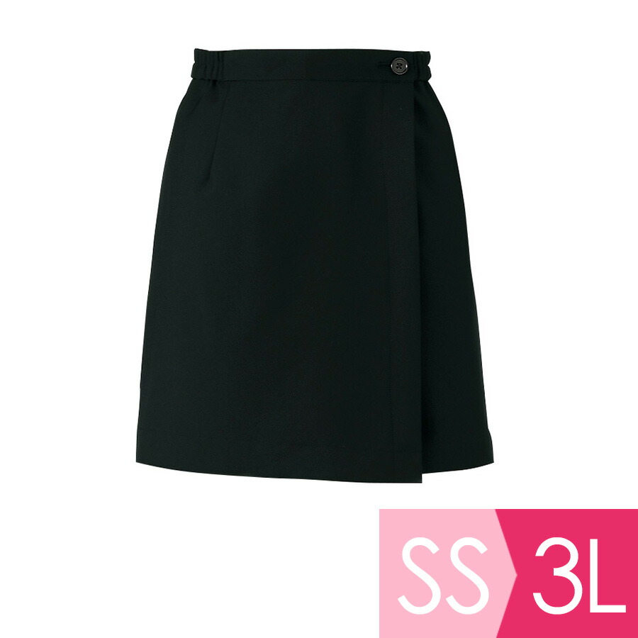 レディス 脇ゴムラップ キュロット ミニ丈