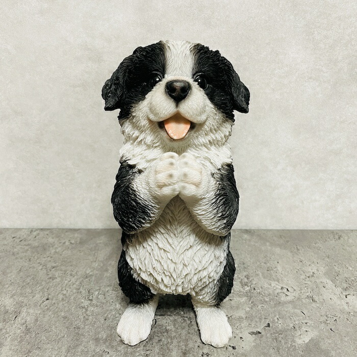 コリー 特大 置物 オブジェ インテリア ガーデン 犬の置物