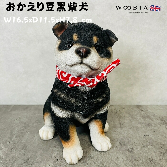 楽天市場】かわいい 犬 置物 木馬に乗る柴犬 グッズ woobia