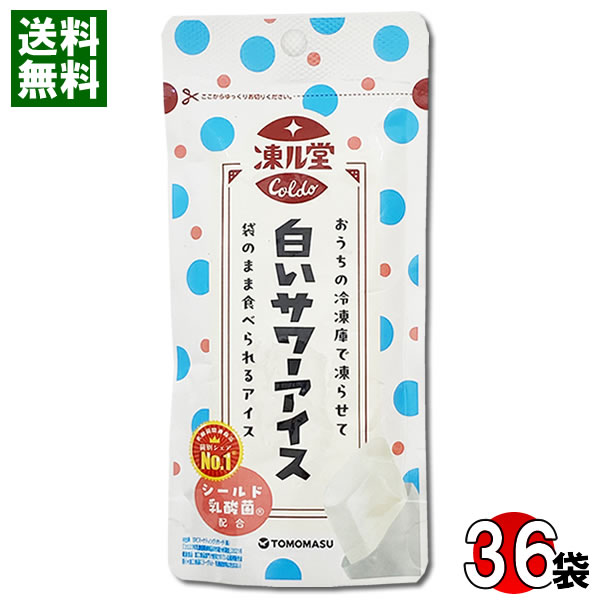 凍ル堂 白いサワーアイス 80g×36袋まとめ買いセット シールド乳酸菌配合 凍らせる果実アイス 友桝飲料 TOMOMASU 凍らせるアイス 凍らせるとシャーベットに ソーダ サイダー ラムネ チューペット チューチュー パウチ【送料無料】