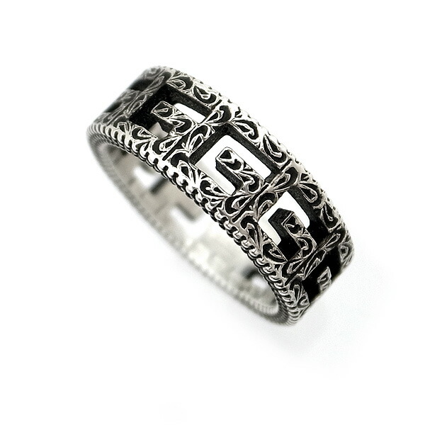 楽天市場】グッチ GUCCI リング スクロール スクエア メッシュ K18WG