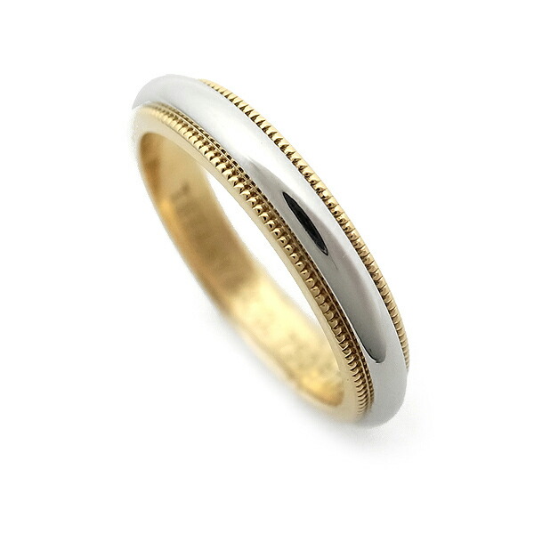 楽天市場】ティファニー トゥギャザー ミルグレイン バンド リング