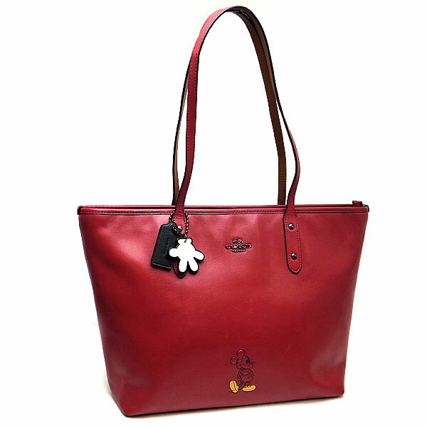 【未使用】ディズニー コーチ フィールドトート40 2way バッグ ミッキー 未使用】ディズニー コーチ フィールドトート40 2way バッグ