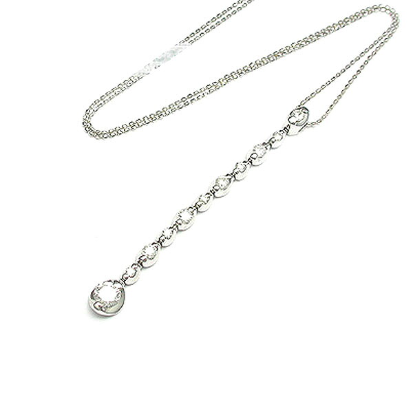 【緑屋質屋】特選ジュエリー ダイヤモンド ネックレス 0.7ct K18WG【中古】