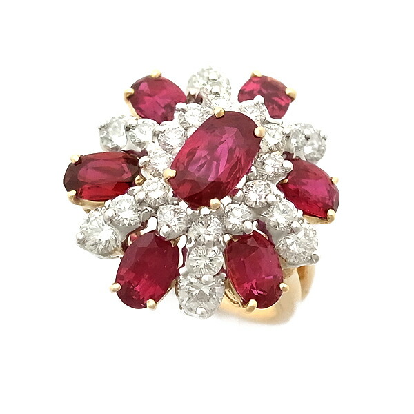 楽天市場】【緑屋質屋】オスカーハイマン マルチストーン リング