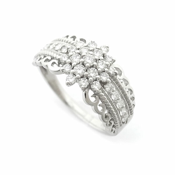 【緑屋質屋】特選ジュエリー ダイヤモンド リング 0.55ct Pt950【中古】
