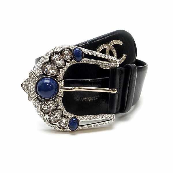 美品✨　シャネル ココマーク ベルト ラバー　クリアー　シルバー　金具　CC CHANEL - 美品✨ シャネル ココマーク ベルト ラバー クリアー