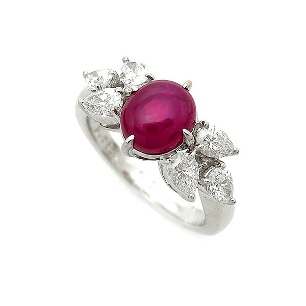 【緑屋質屋】ミキモト スタールビー・ダイヤ リング 3.05ct Pt950【中古】｜質　緑屋