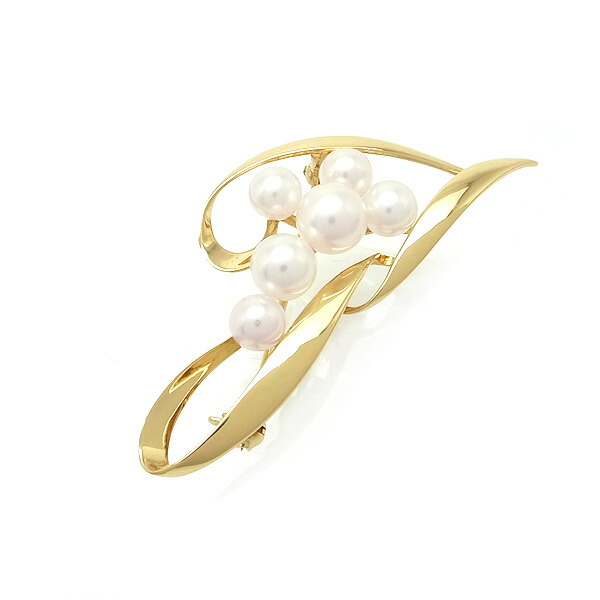 楽天市場】MIKIMOTO / ミキモト パールブローチ K18YG 5.8~6.0mm