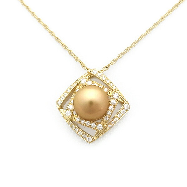 楽天市場】【緑屋質屋】ミキモト ゴールデンパール ペンダントヘッド