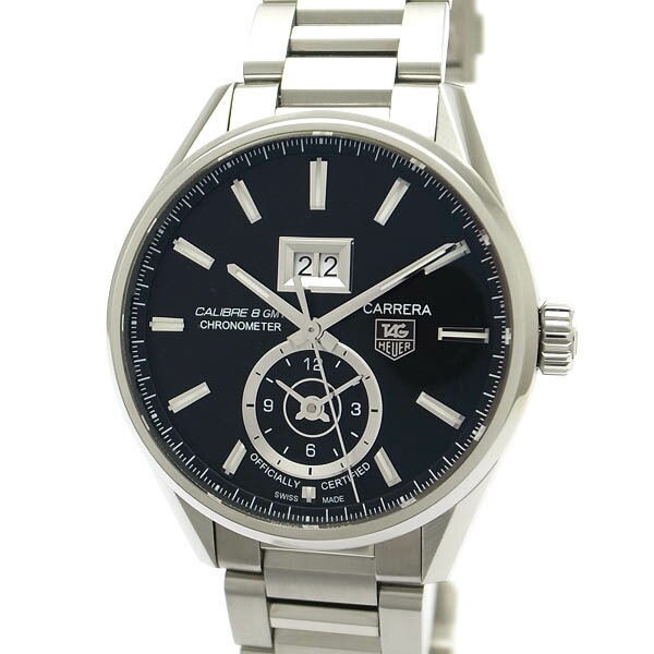 【緑屋質屋】タグホイヤー カレラ グランドデイト GMT キャリバー8 WAR5010.BA0723 メンズサイズ【中古】｜質　緑屋
