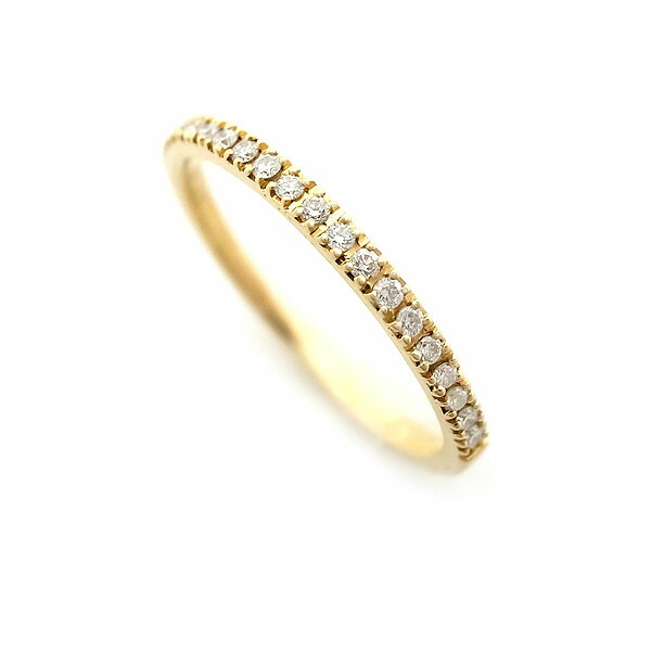 【ベルシオラ】BELLESIORAスクエア ダイヤ リング 9号 K18 YG BELLESIORA ベルシオラ K18 スクエア ダイヤモンドリング 0 24ct