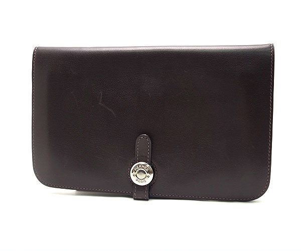 HERMES エルメス ドゴン GM 黒　ブラック　ノアール　デュオ HERMES 【美品】エルメス ドゴンGM ドゴンデュオ トゴ ブラック