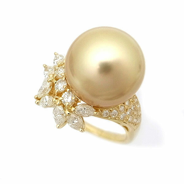 楽天市場】【緑屋質屋】ミキモト ベビーパール リング PR-1426K K18YG