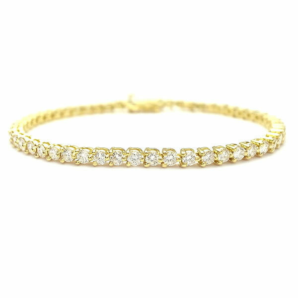 【美品】18K 14.9g 天然ダイヤモンド3.1ct テニスブレスレット 楽天市場】テニス ブレスレット ダイヤモンド ygの通販