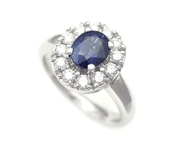 楽天市場】【緑屋質屋】特選ジュエリー サファイア リング 3.42ct