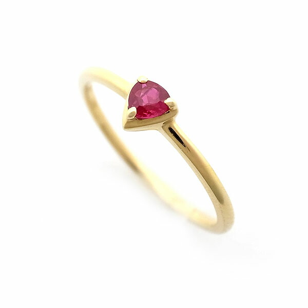 【緑屋質屋】N.e(エヌ・イー) ルビー リング 0.09ct ミャンマー産 K18YG【中古】