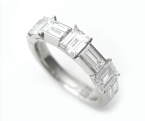 【緑屋質屋】ミキモト　バケットダイヤリング　2.26ct　Pt950【中古】｜質　緑屋