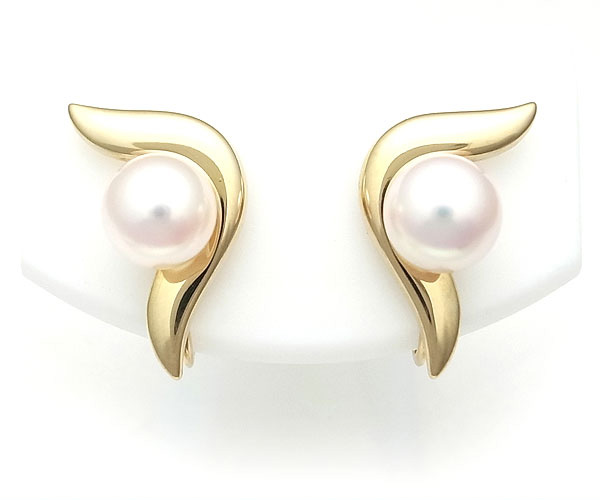 楽天市場】【緑屋質屋】ミキモト パール イヤリング 7.9mm K14WG【中古