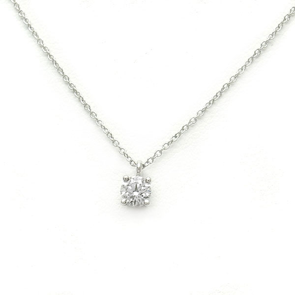 TIFFANY ティファニー ソリティアダイヤモンド Pt ネックレス 美品 TIFFANY&Co. ティファニー ネックレス レディース ソリティア 立