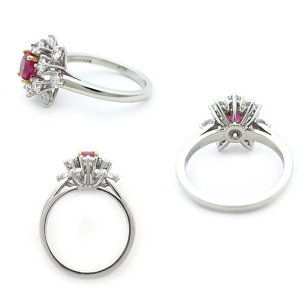 緑屋質屋 ティファニー ルビー ダイヤ リング Plat刻印 プラチナ 中古 Mozago Com 緑屋質屋 ティファニー ルビー ダイヤ リング Plat刻印 プラチナ 中古 Mozago Com