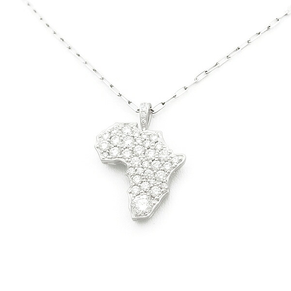 【緑屋質屋】サバース(SA BIRTH) マザーアフリカ ダイヤモンド ペンダント ネックレス 0.35ct 1.25ct Pt900/850【中古】