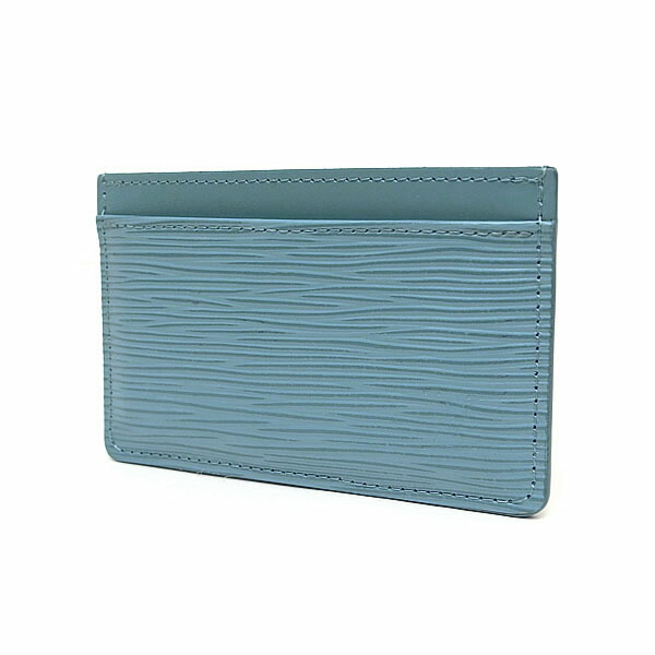 【緑屋質屋】ルイヴィトン M81059 カードケース ポルトカルトサーンプル エピ/Bleu Nuage【中古】