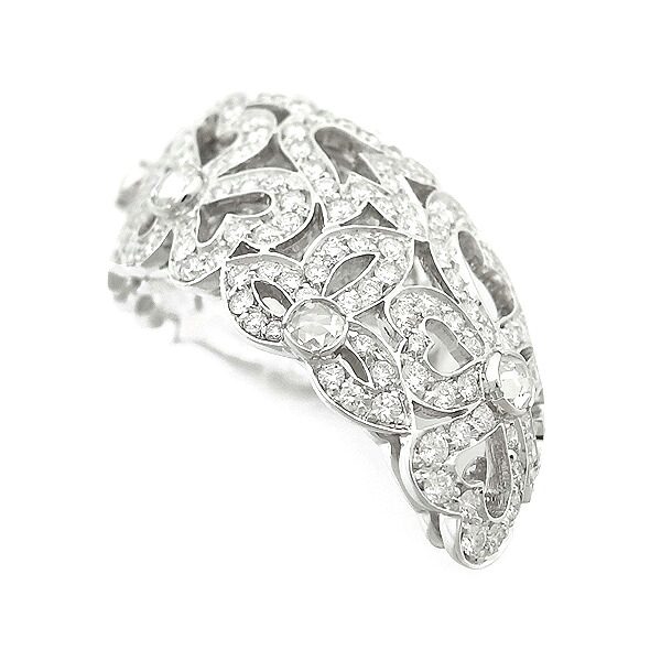 【緑屋質屋】クィーン(Queen) CARLO BARBERIS(カルロ バルバリス) ダイヤモンド リング 2.64ct K18WG【中古】｜質　緑屋