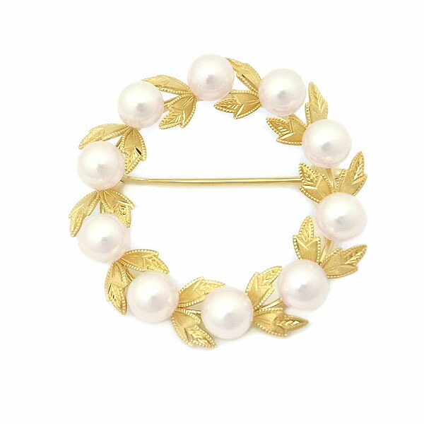 楽天市場】MIKIMOTO / ミキモト パールブローチ K18YG 5.8~6.0mm