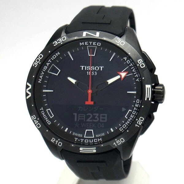 【緑屋質屋】ティソ T-タッチ コネクト ソーラー T121.420.47.051.03 メンズサイズ【中古】｜質　緑屋