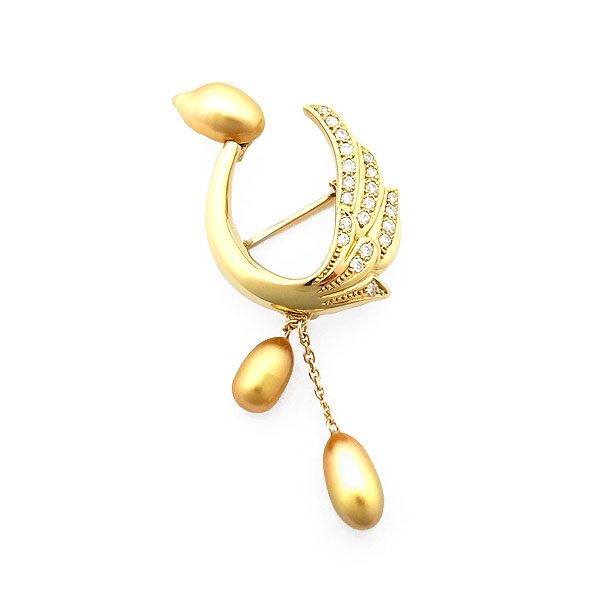 楽天市場】【緑屋質屋】特選ハイジュエリー ダイヤモンドブローチ 1.06