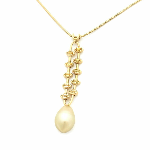 【緑屋質屋】AUTORE(アウトーレ) サウス シー パール ネックレス K18YG【中古】｜質　緑屋