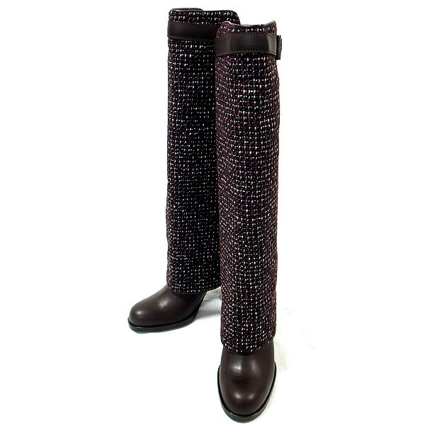 【断捨離】シャネル ロングブーツ SIZE38 美品 楽天市場】【緑屋質屋】シャネル ロングブーツ #38 レザーxブラック