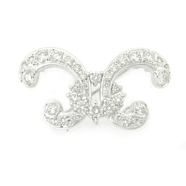 最終価格MIKIMOTO ミキモトブローチ 幸福の木 Kofuku no ki 緑屋質屋】ミキモト 幸福の木「Kofuku no ki」 ダイヤ ブローチ PB