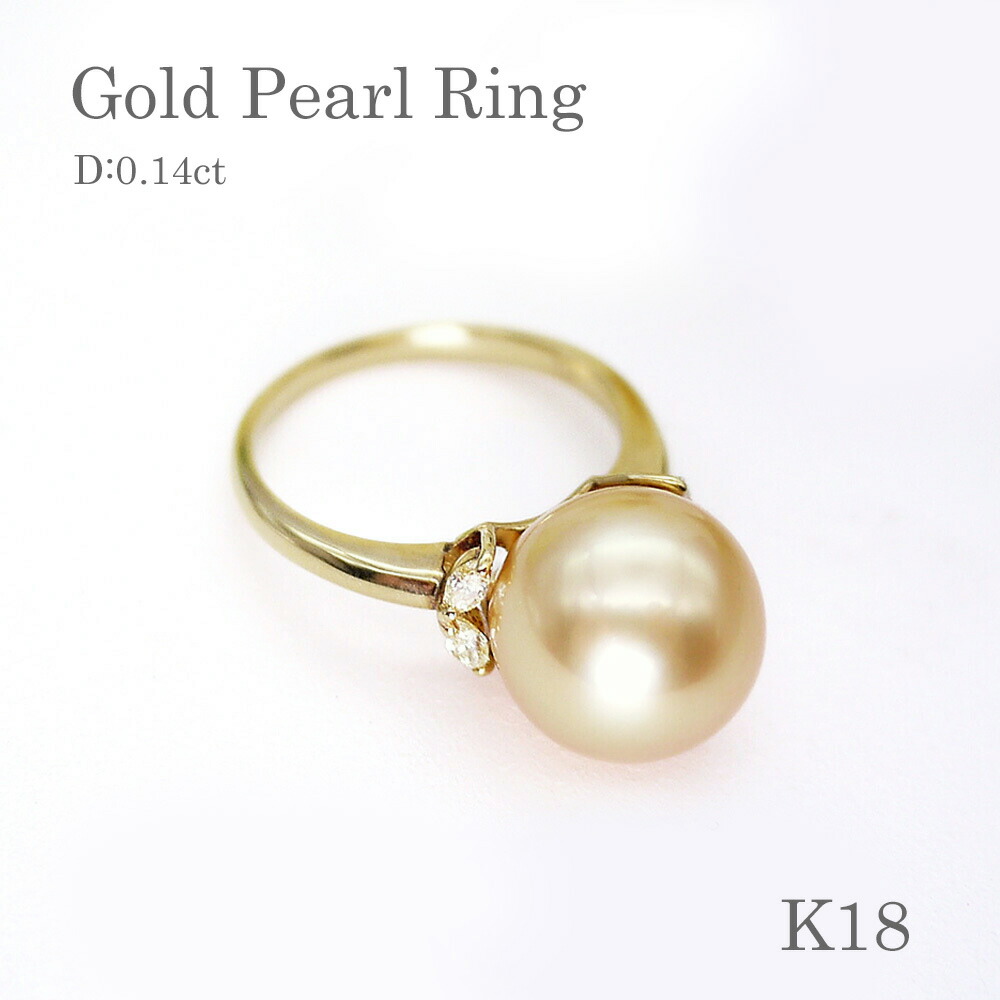 楽天市場】指輪 リング 真珠 パール K18 18金GP 18k 花 フラワー