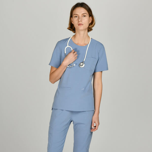 白衣 女性用 半袖コート スクラブ Women S Ceil Last Pants Scrub Blue Jogger Order Cargo Elastic