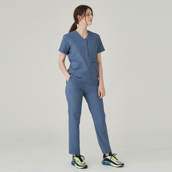 女性用 Pants Women S Line Scrub Sun 病院ユニフォームデザイナー専門ブランド Side Mare Coral