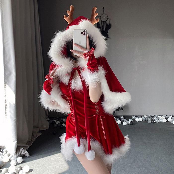 サンタコス レディース 可愛い サンタ 衣装 クリスマス セクシーコスプレ衣装 レディース サンタ コスチューム 女性 大人 サンタクロース サンタコスプレ ワンピース マント エロサンタ 赤 セクシーサンタ 可愛いサンタ セクシー サンタランジェリー レッド