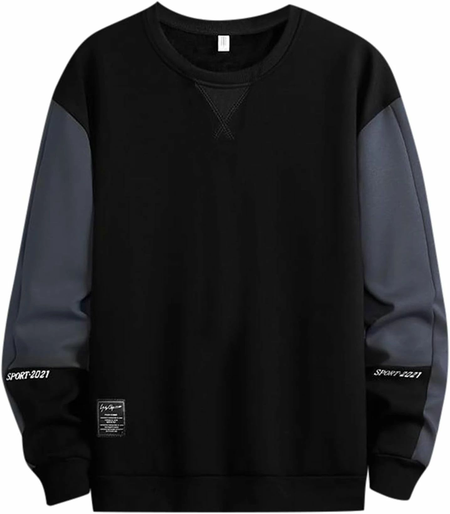 トレーナー スウェットシャツ メンズ スウェット ベーシック 通気性 丸首 カジュアル Tシャツ おしゃれ 快適 プルオーバー 秋服メンズ 切り替え ストリート 大きいサイズ 春秋冬 アウトドア