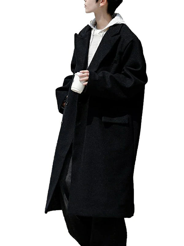 メンズ ロングコート ロング ジャケット チェスターコート ウール 厚手 秋冬 ビジネス 無地 紳士服 防寒 大きいサイズ 防寒ジャケット ウール チェスターコート 冬コート 防寒着 メルトン カジュ